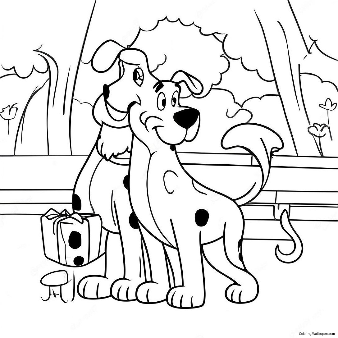 Playful 101 Dalmatians In A Park Coloring Page 49772