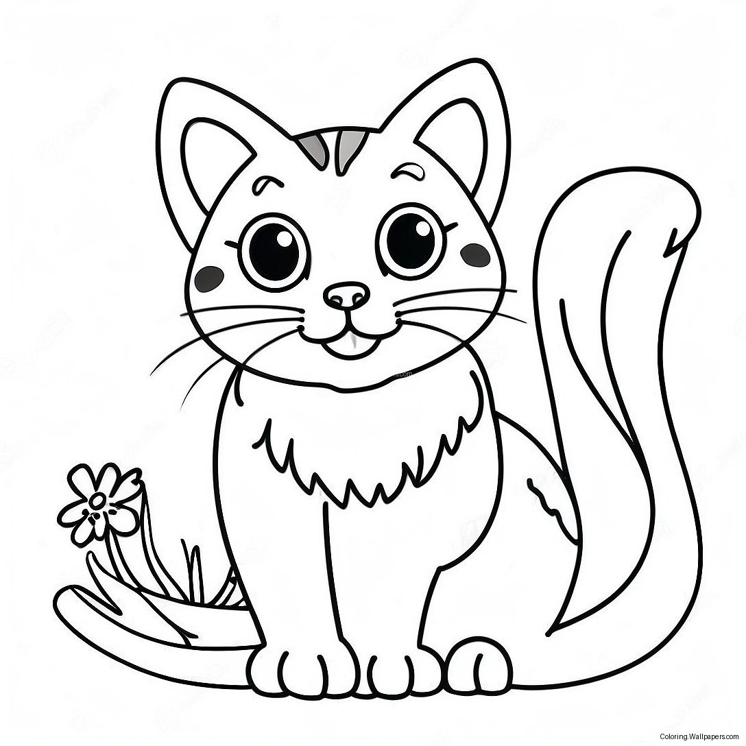 Playful Bengal Cat Coloring Page 54933