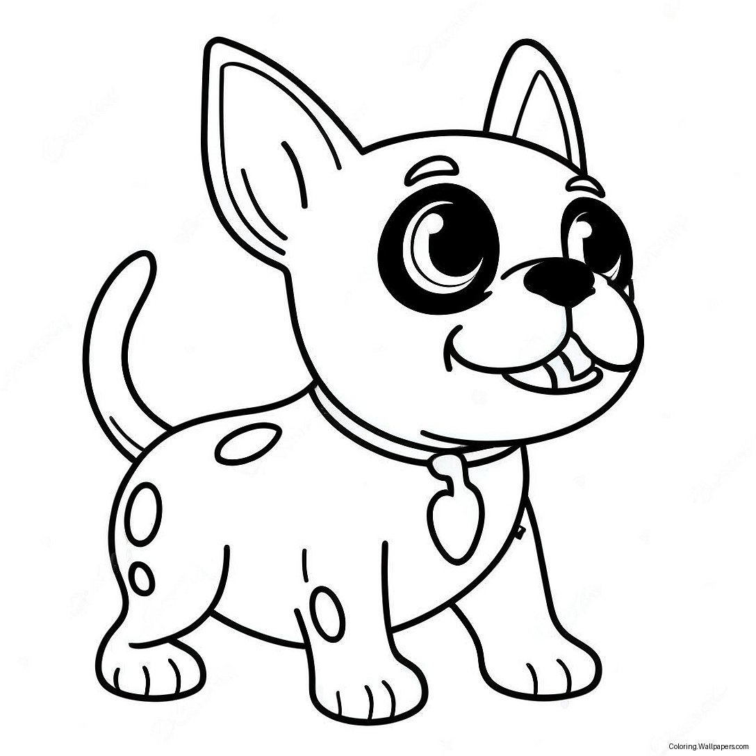 Página Para Colorear De Un Juguetón Boston Terrier 12875