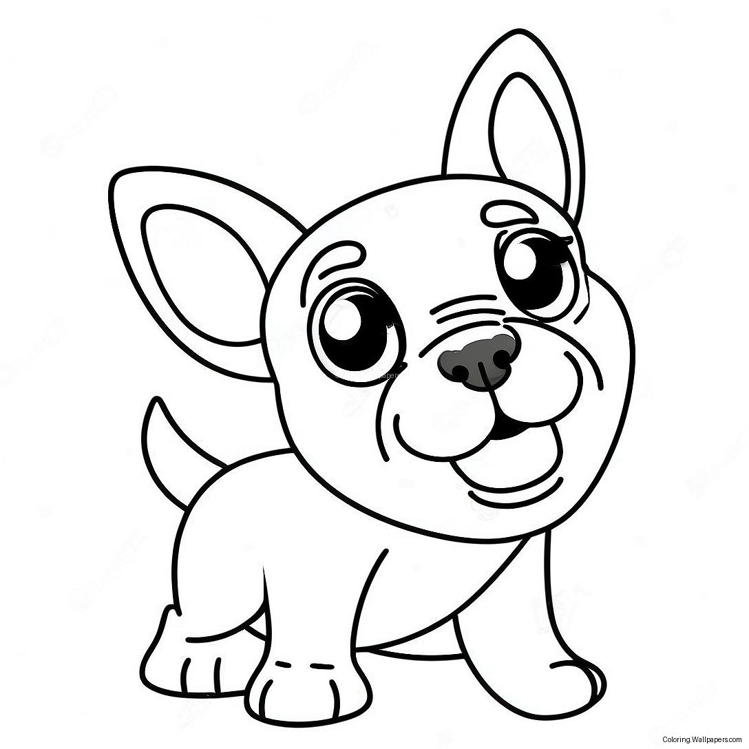 Verspielte Boston Terrier Ausmalbild 12876