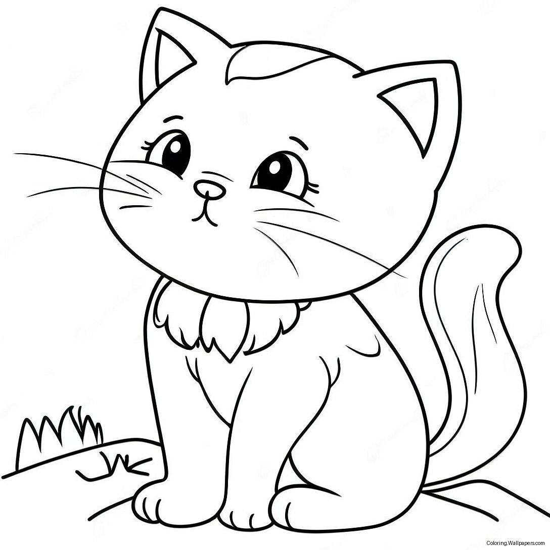 Playful Kitty Softpaws Coloring Page 37880