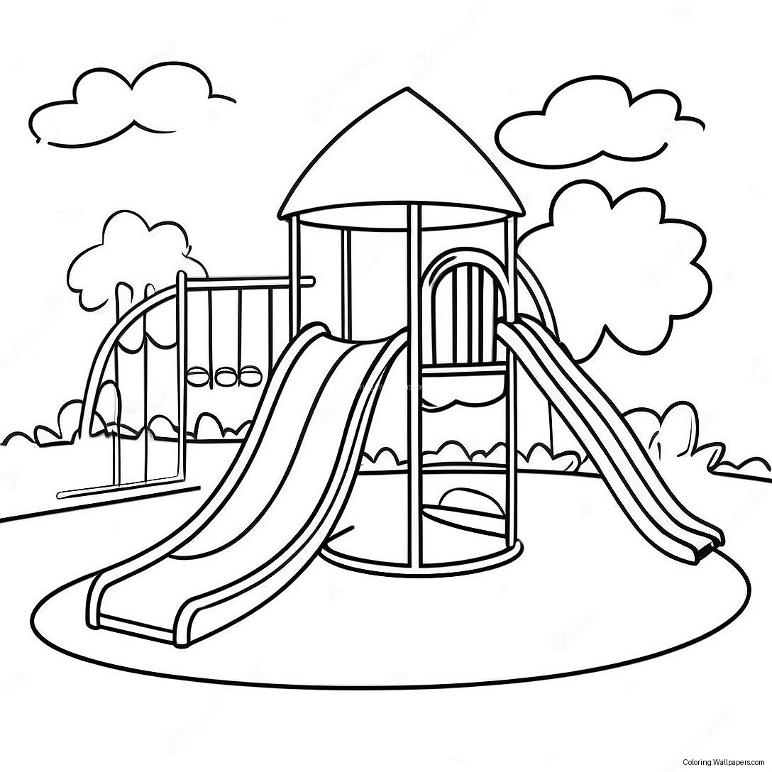 Playground Fun Coloring Page 1325