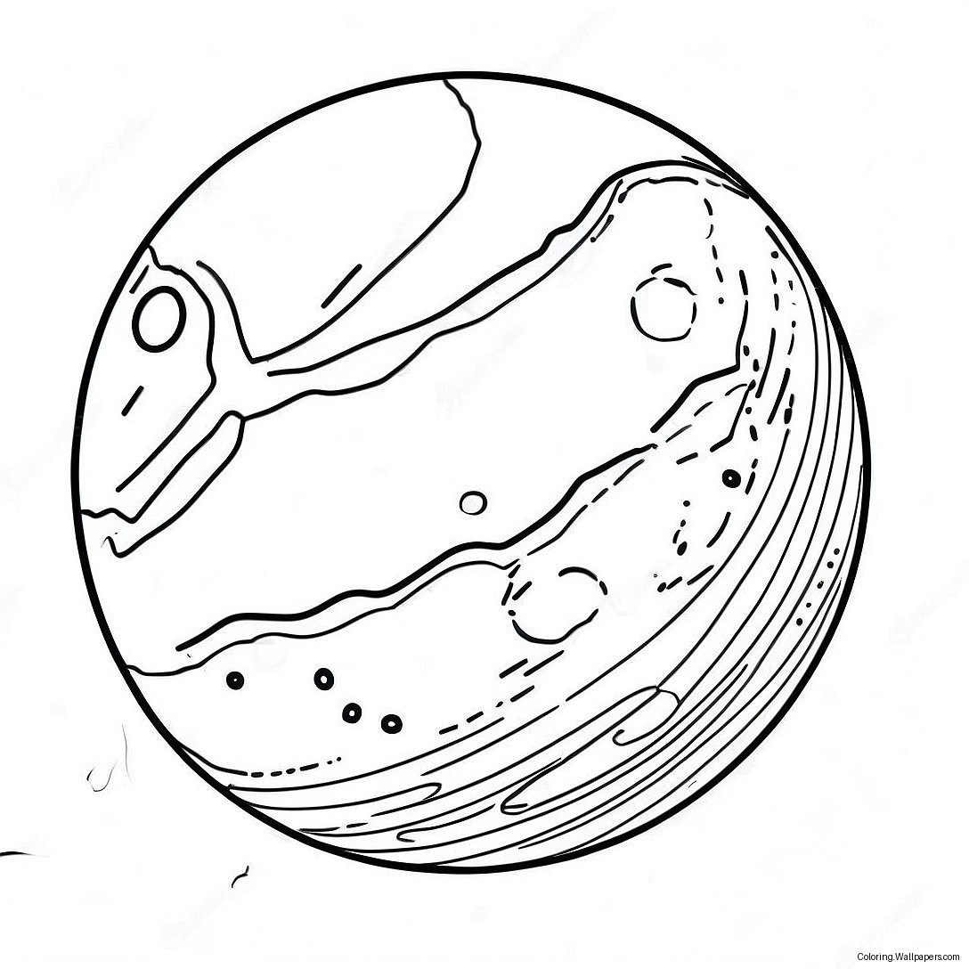 Pluto Dvärgplanet Målarbild 7937