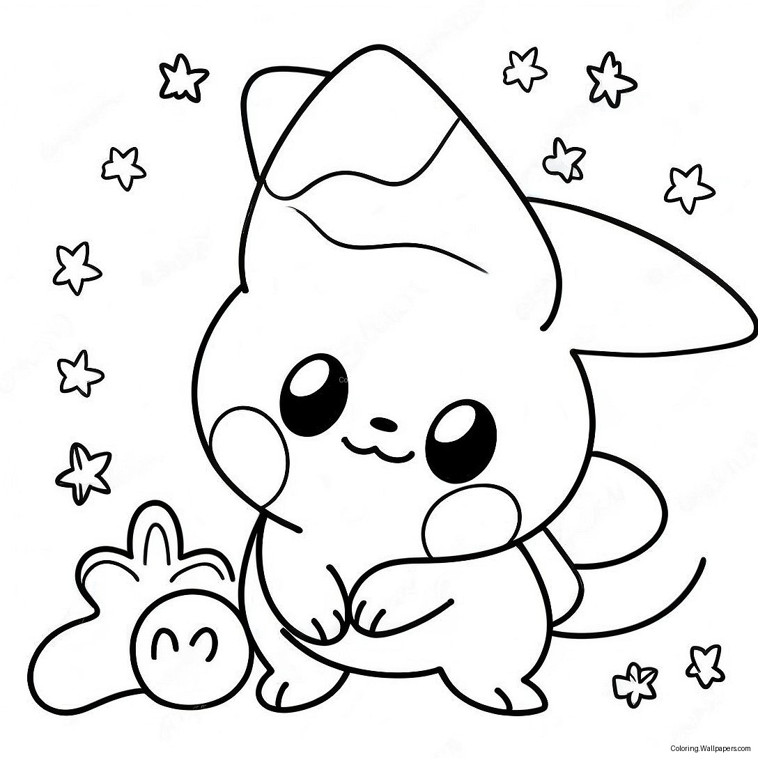 Pokemon Happy Birthday Coloring Page 25577