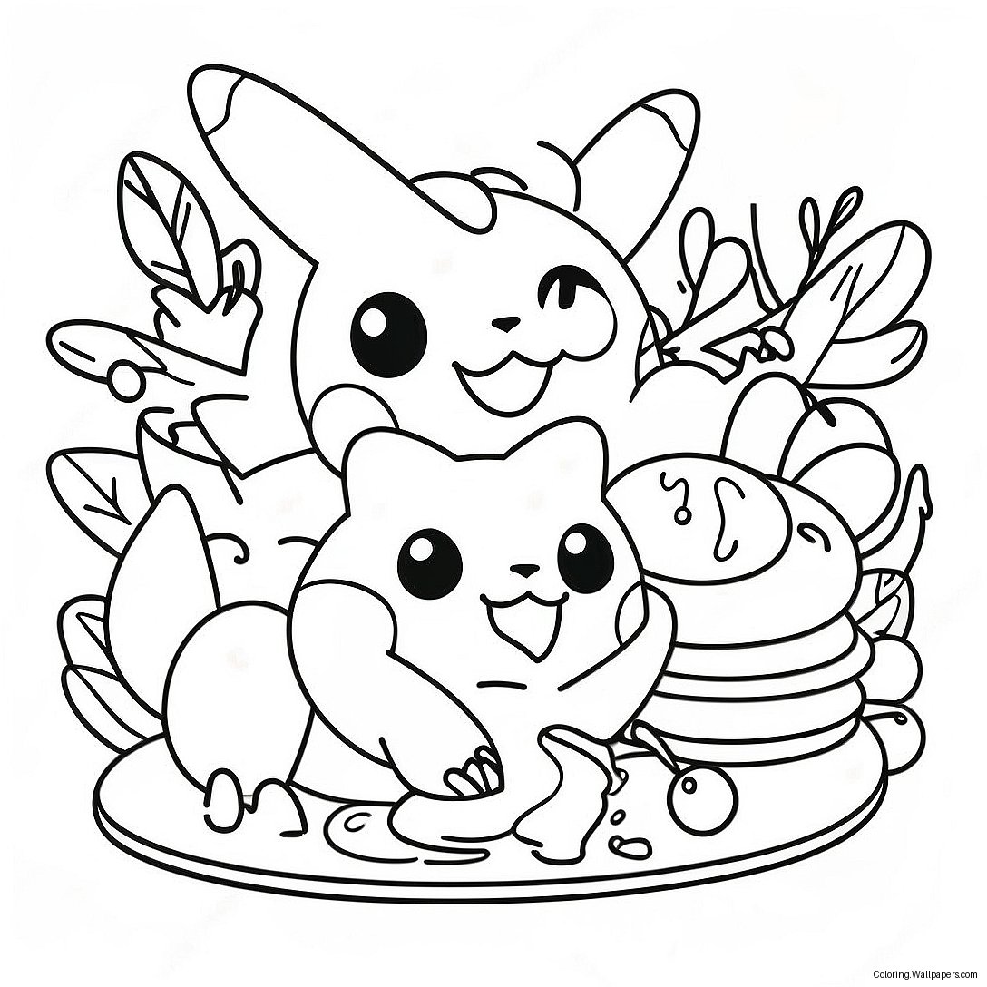 Pokemon Thanksgiving Fest Målarbild 19207