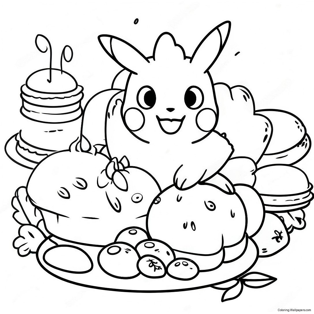 Page À Colorier De La Fête De Thanksgiving Pokémon 19208