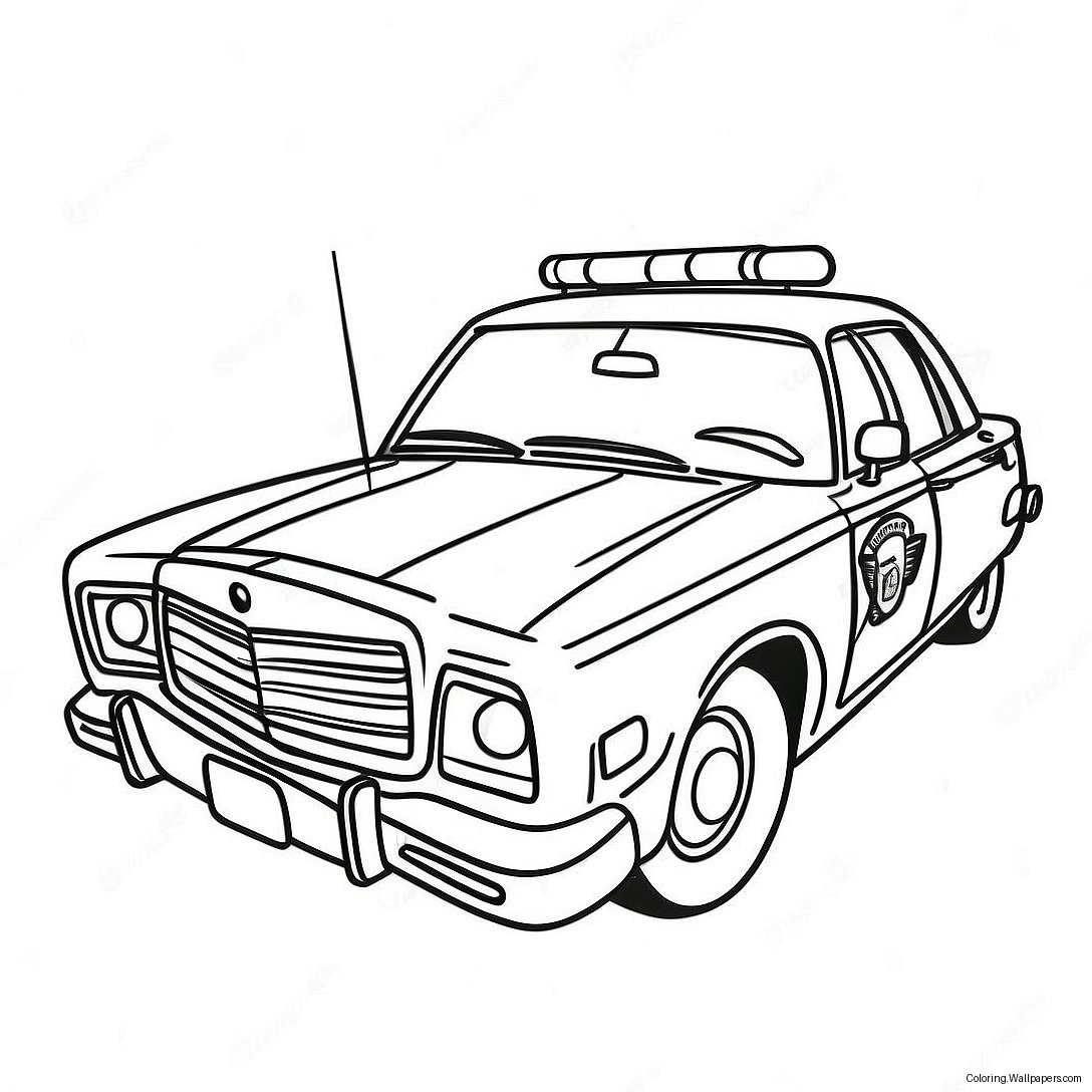 Police Car Coloring Page 327