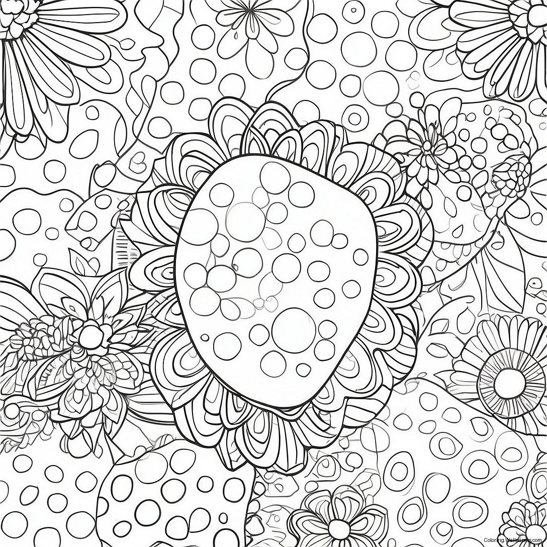 Polka Dot Patterns Coloring Page 26807