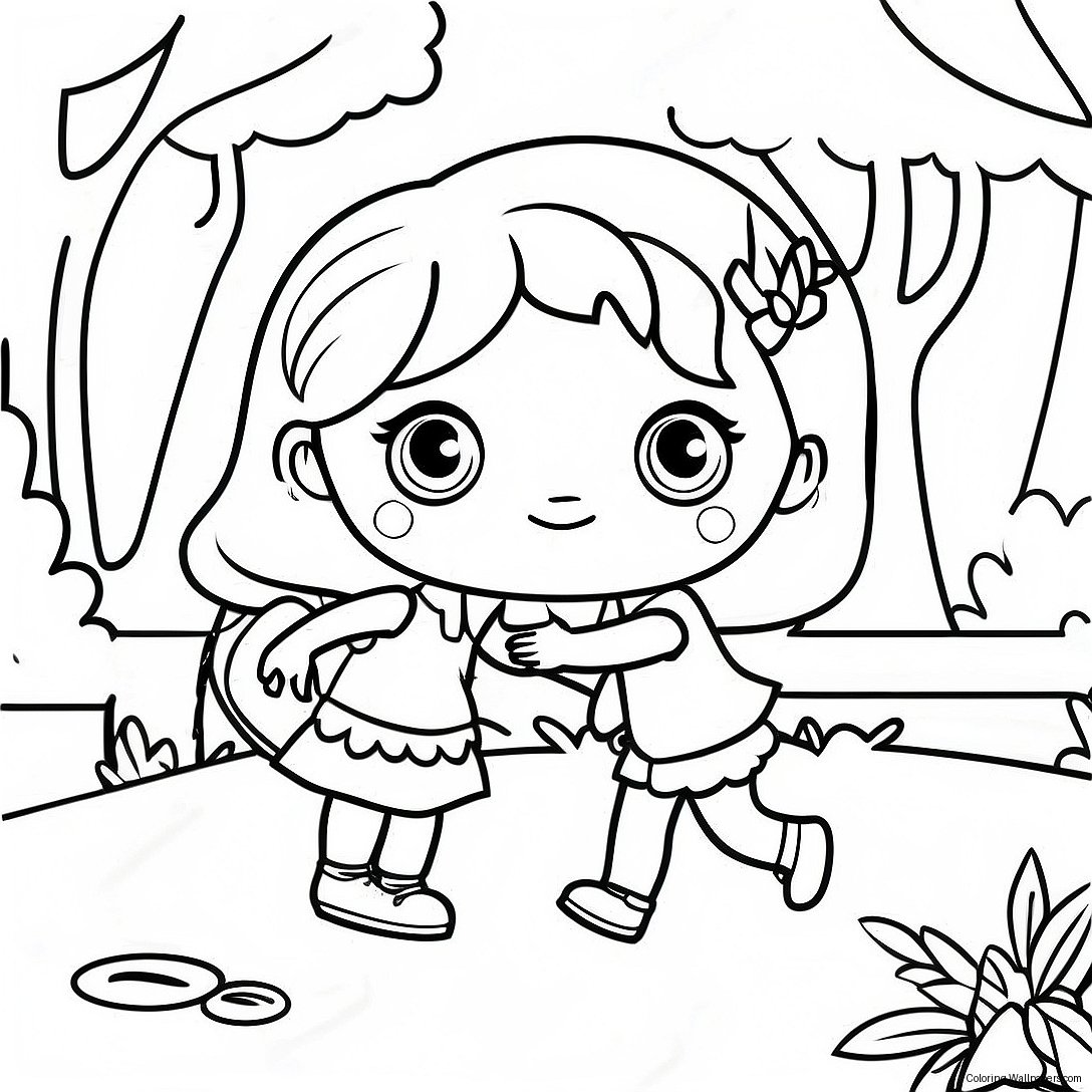 Polly Pocket Adventure In The Park Coloring Page 10049