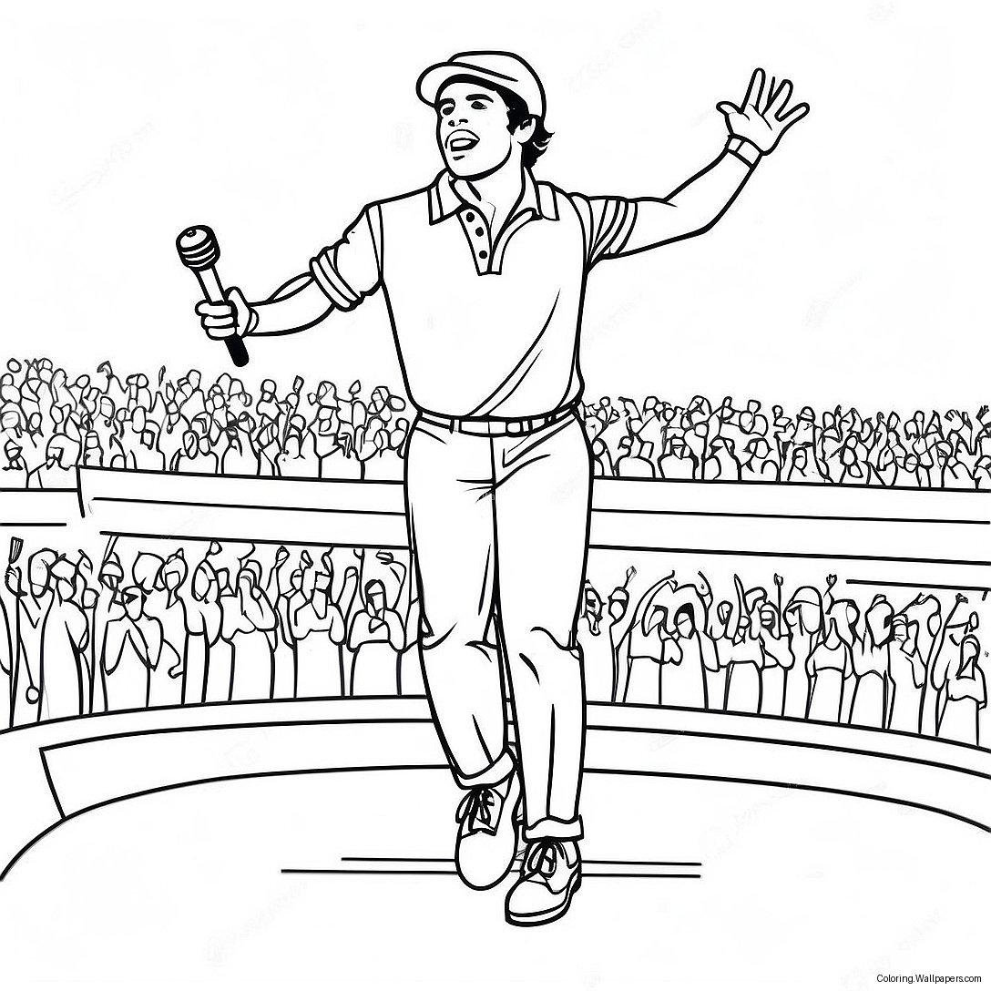 Polo G Performing On Stage Coloring Page 34949