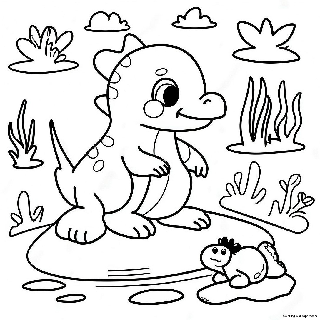 Pond Animals Coloring Page 40900