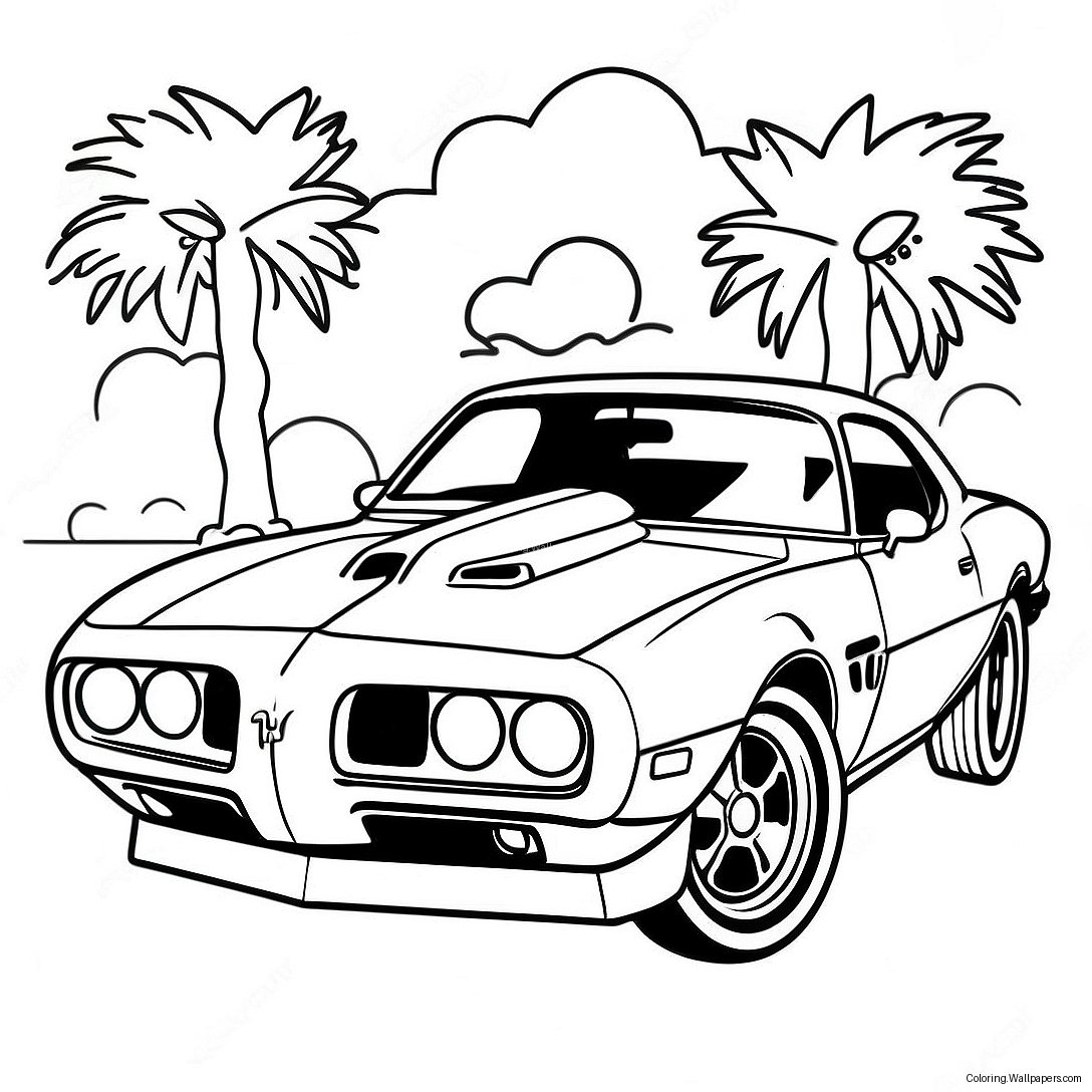 Pontiac Firebird Klassisk Malebog 38711