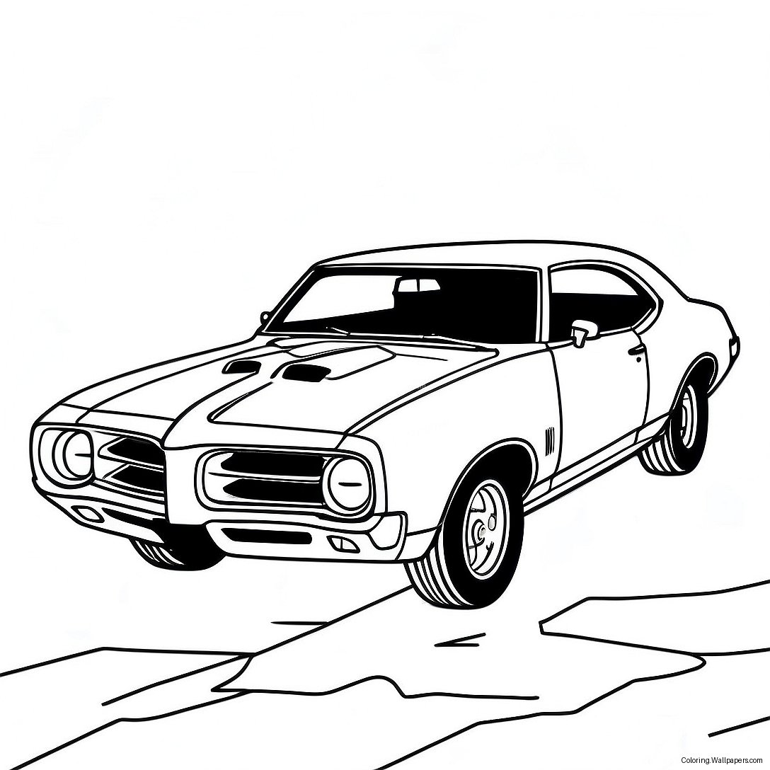 Página Para Colorear Del Pontiac Gto Muscle 49513