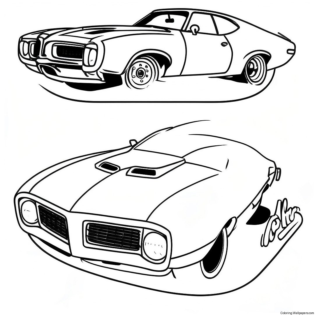 Página Para Colorear Del Pontiac Gto Muscle 49515