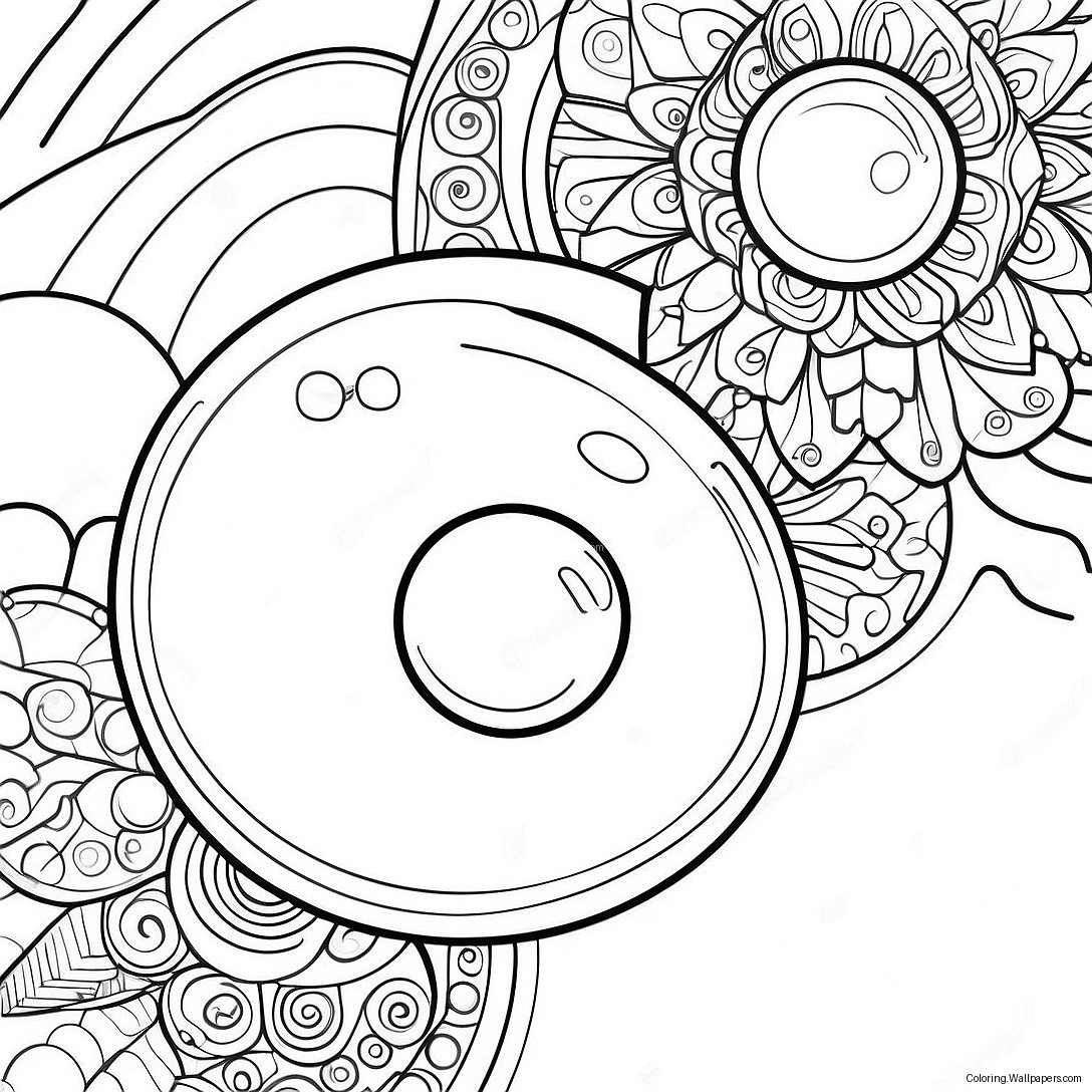 Pop It Fidget Toy Coloring Page 13703