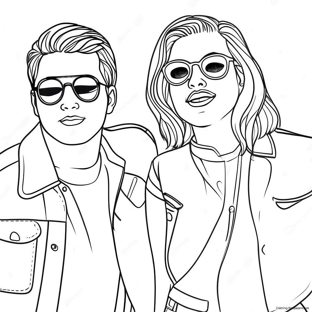 Pop Music Stars Coloring Page 37835