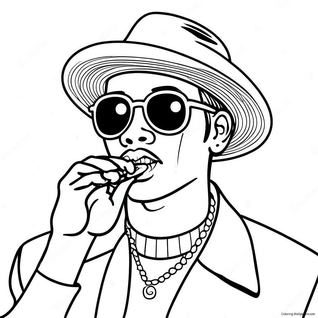 Pop Smoke Coloring Page 35675