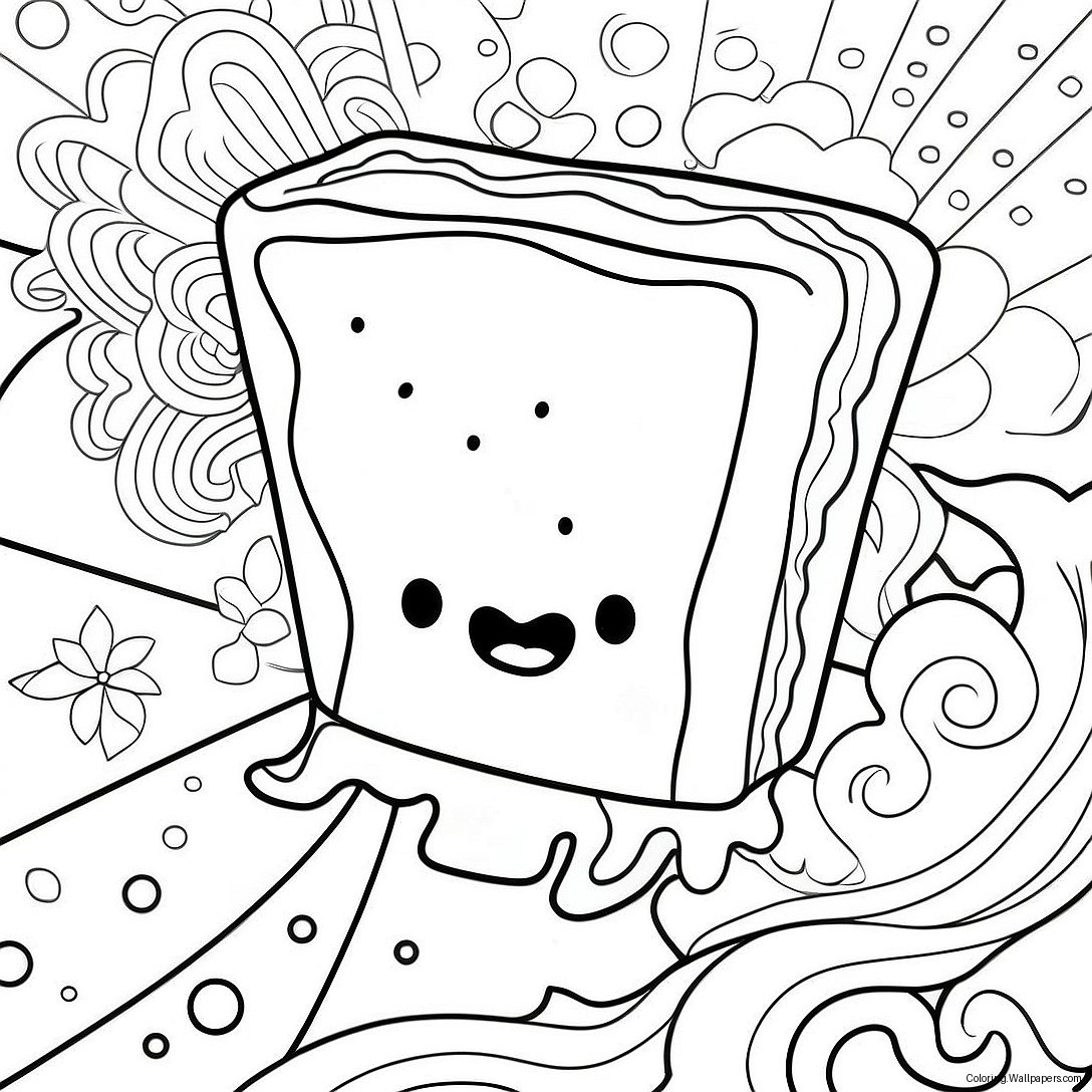 Página Para Colorear De Un Pop Tart 51208