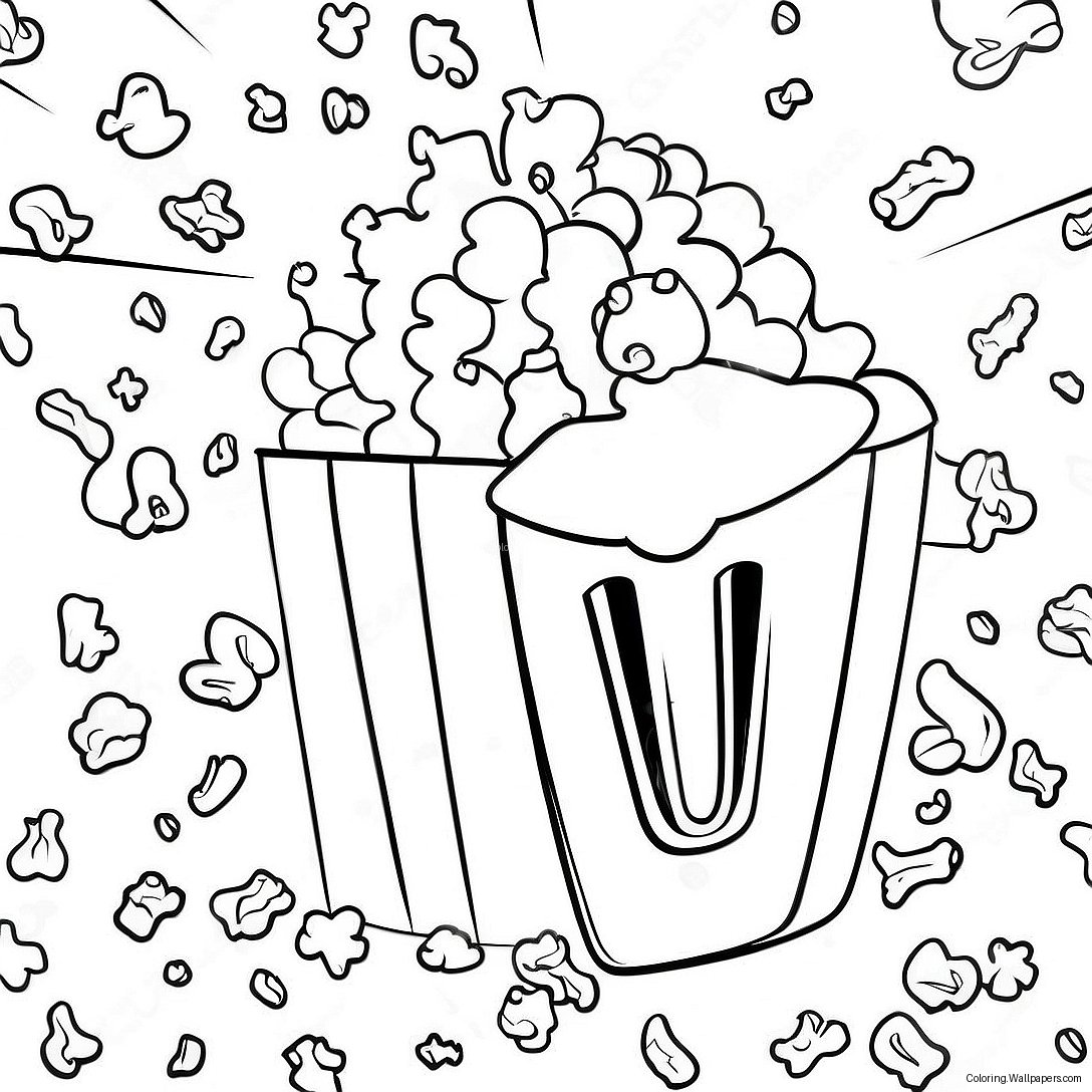 Popcorn Coloring Page 2185