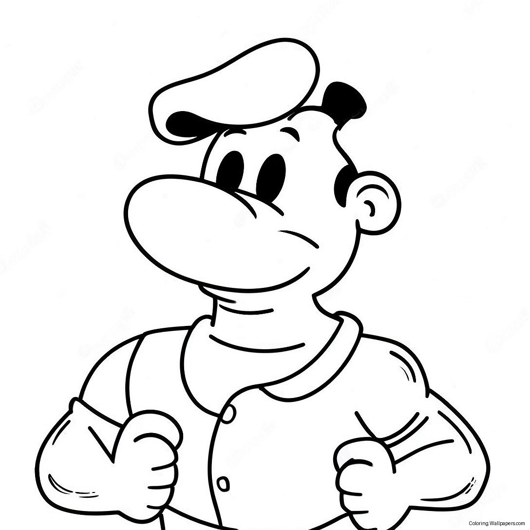 Popeye Boyama Sayfası 24838