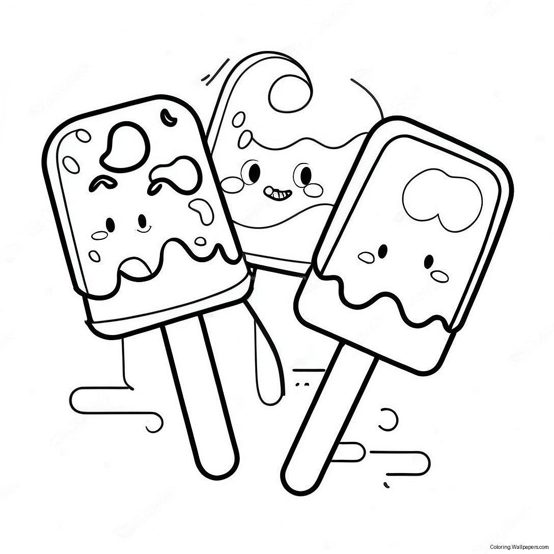 Popsicle Coloring Page 5199