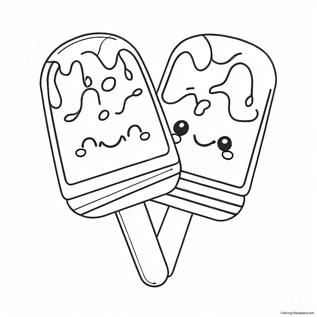 Popsicle Coloring Page 5200