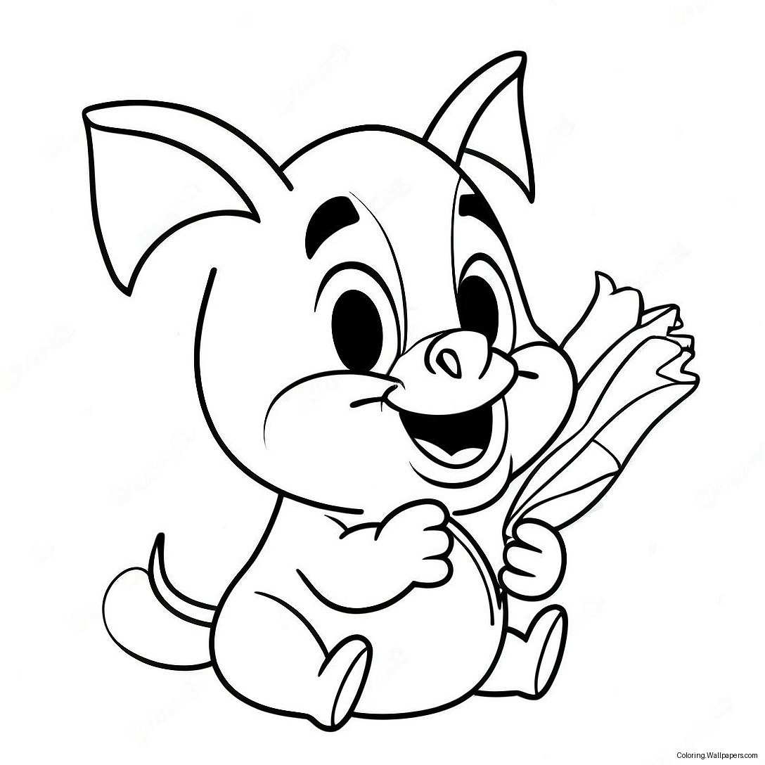 Página Para Colorir Do Porky Pig 32144