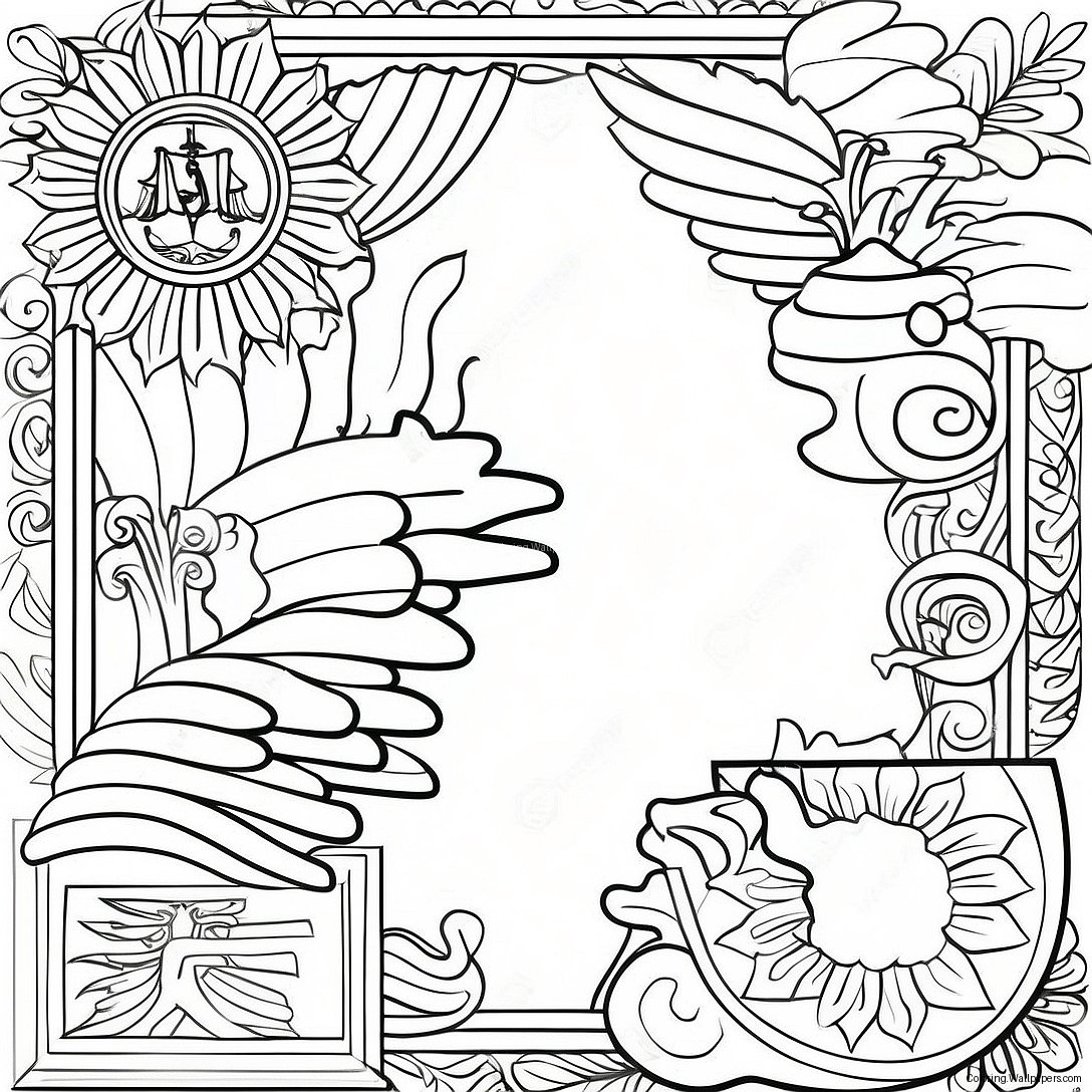 Portugal Flag Coloring Page 33225