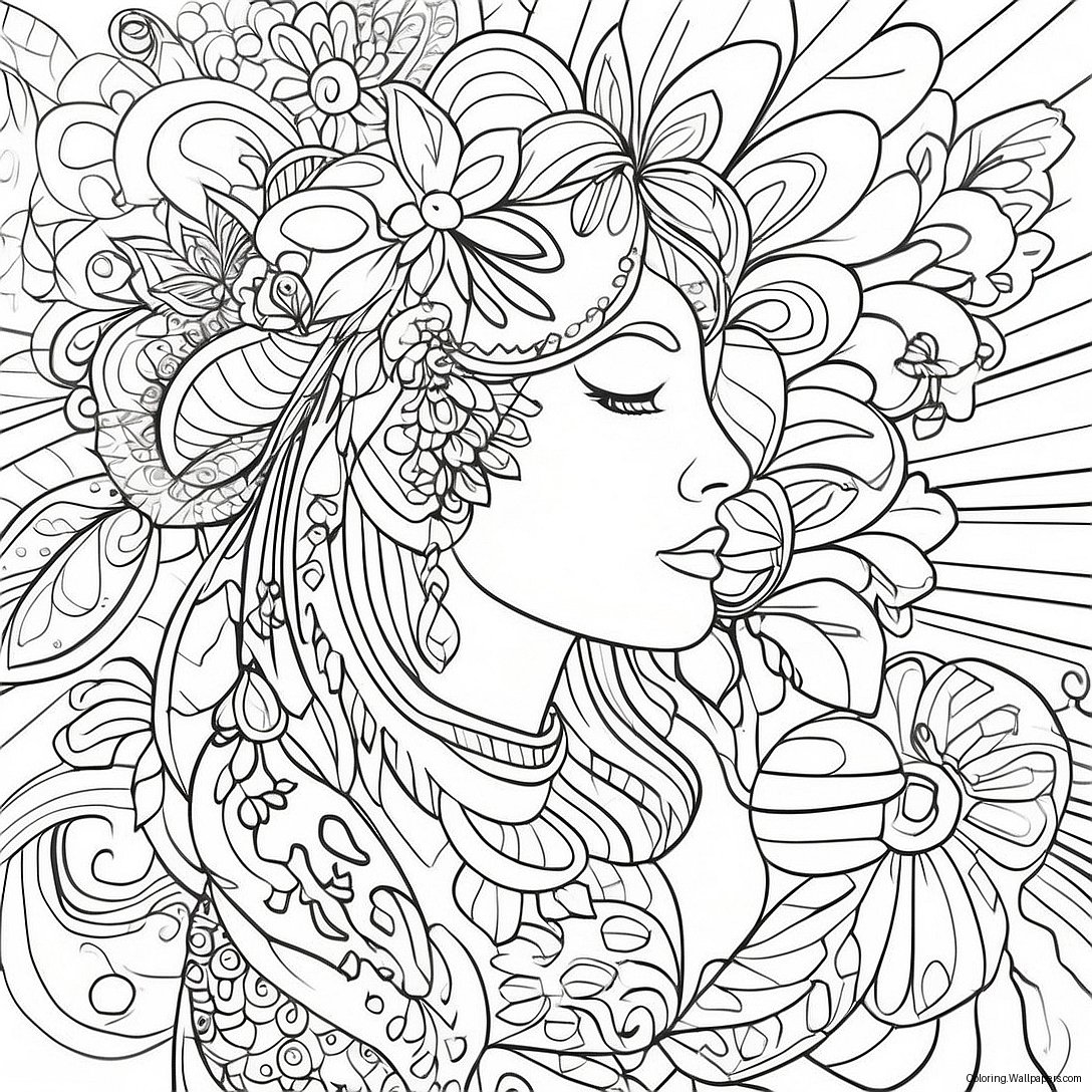 Posca Coloring Page 50072