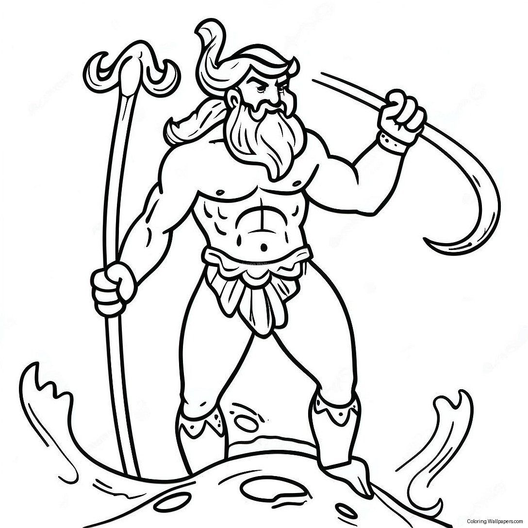 Poseidon Coloring Page 58934