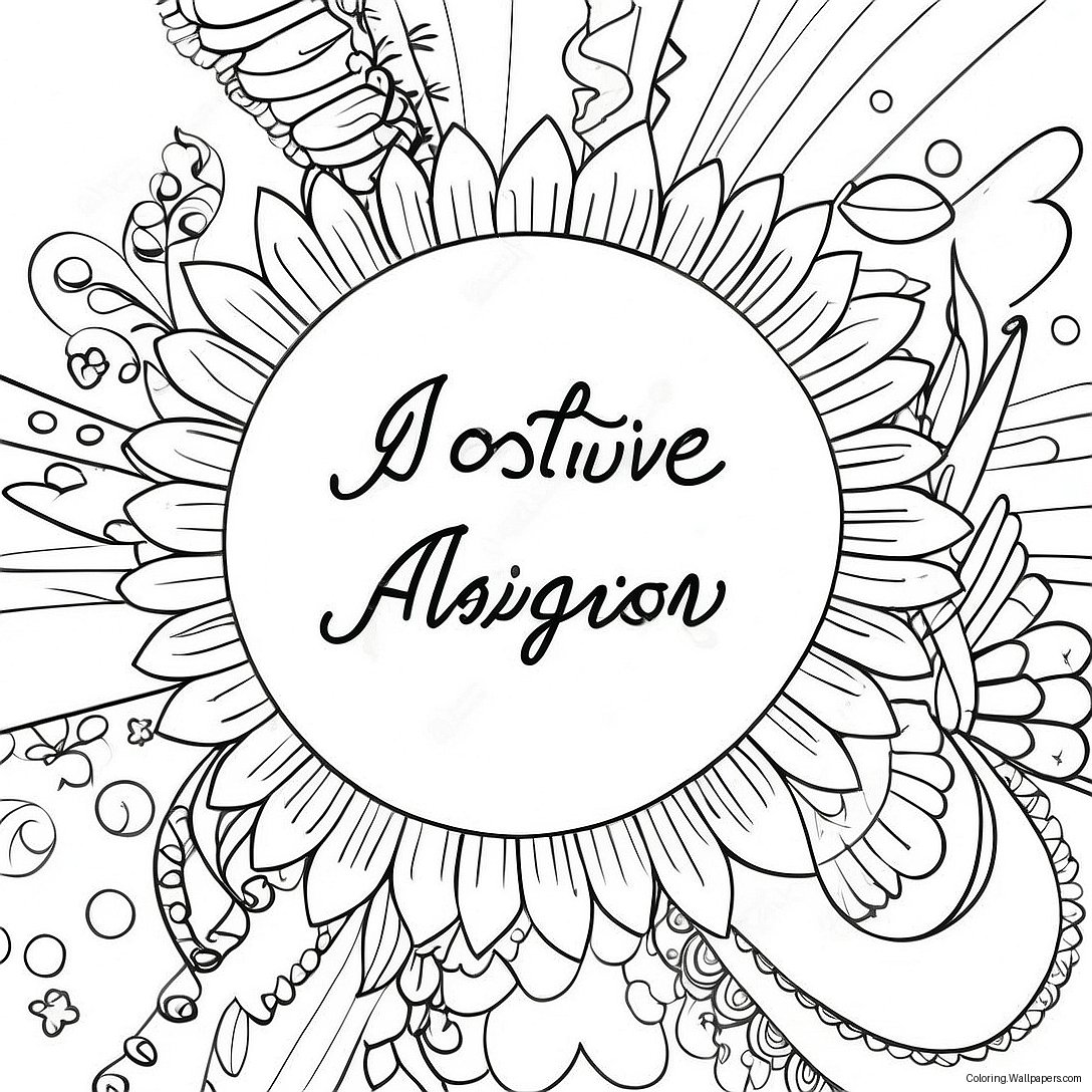 Positive Affirmation Coloring Page 361