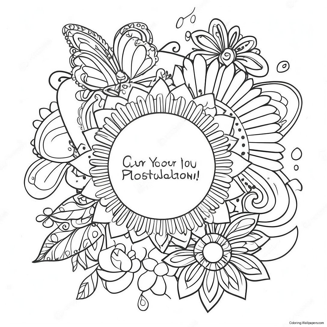 Positive Affirmations Coloring Page 36626