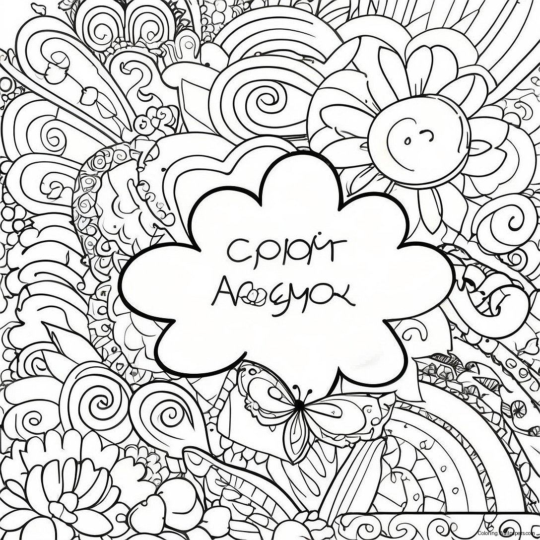 Positive Affirmations Coloring Page 52044