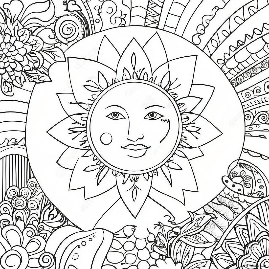 Positive Energy Manifestation Coloring Page 54799