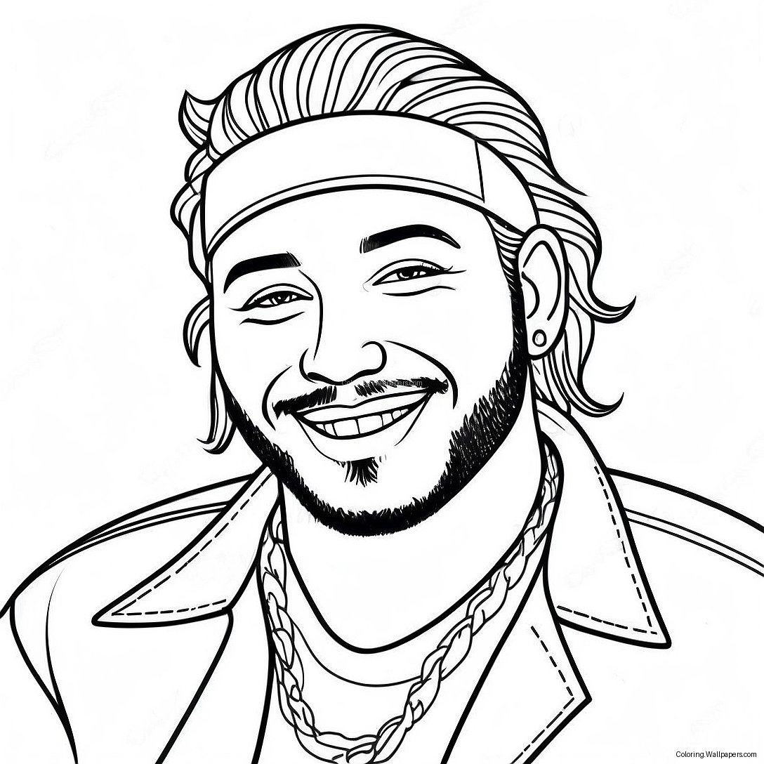 Post Malone Värittämissivu 42250