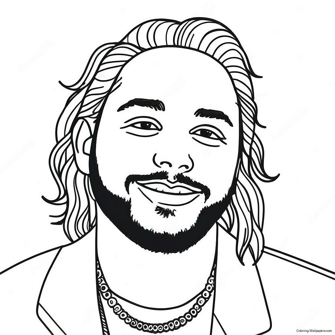 Página Para Colorir Post Malone 42251