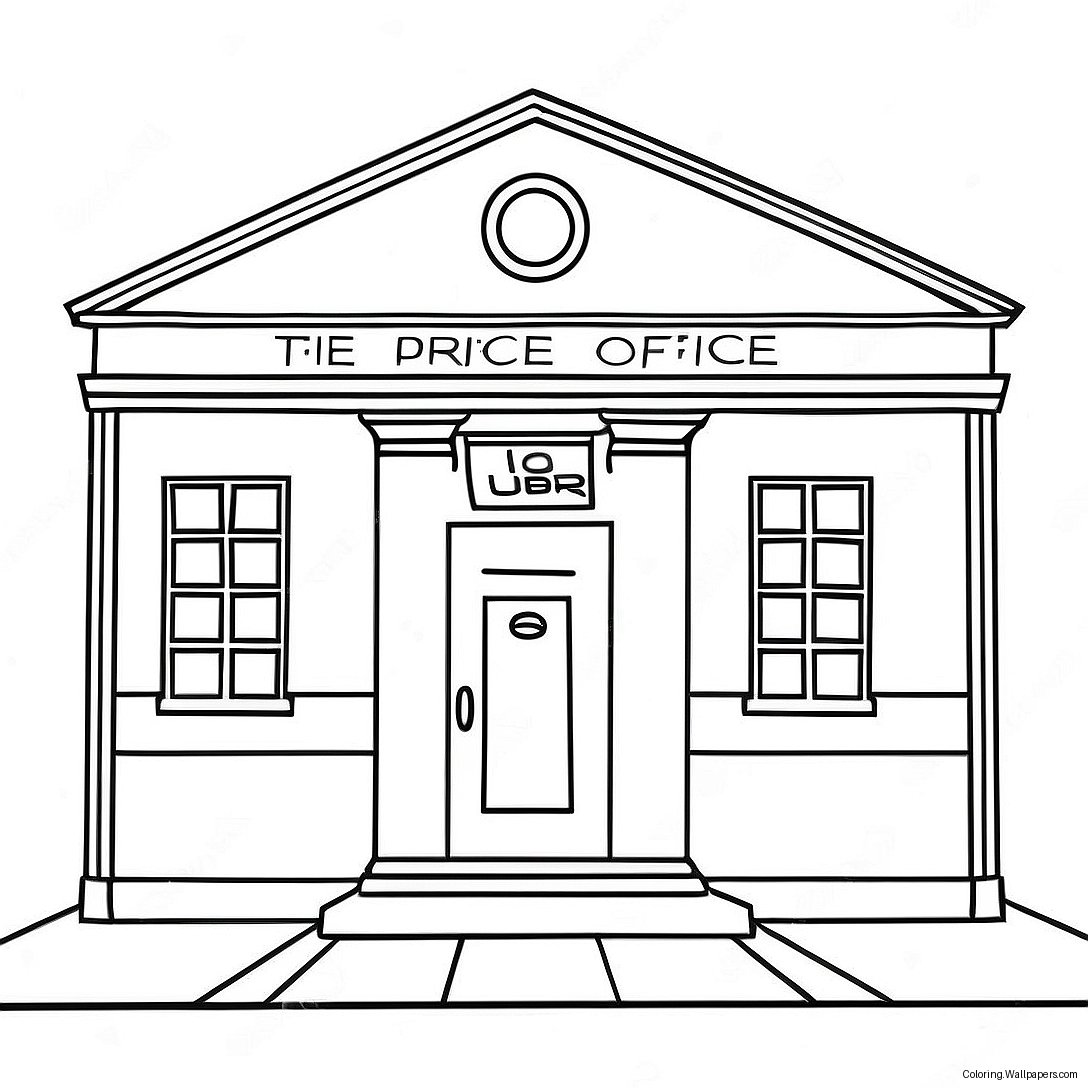 Post Office Coloring Page 42299