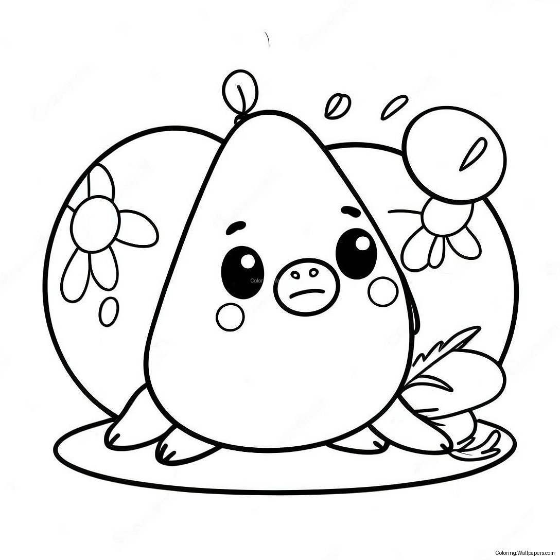 Pou Coloring Page 37851