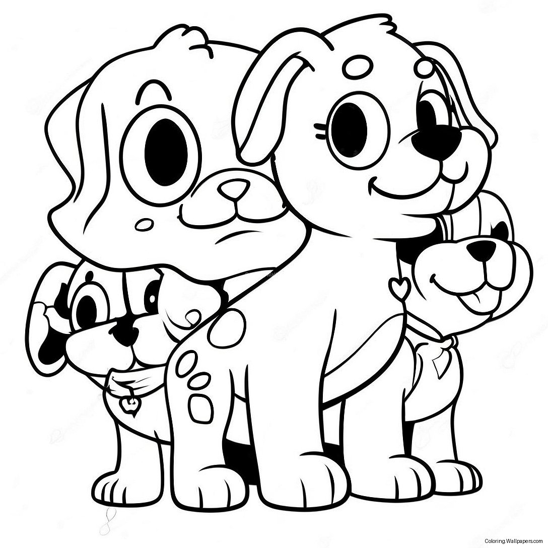 Pound Puppies Coloring Page 47716