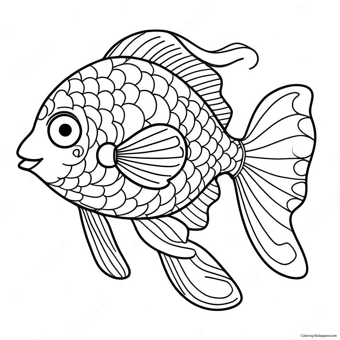 Pout Pout Fish Coloring Page 47110