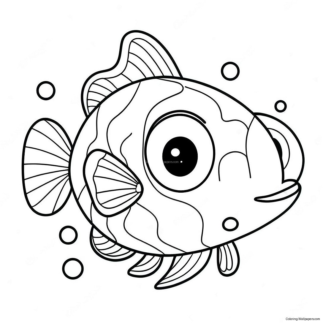 Pout Pout Fish Coloring Page 47112