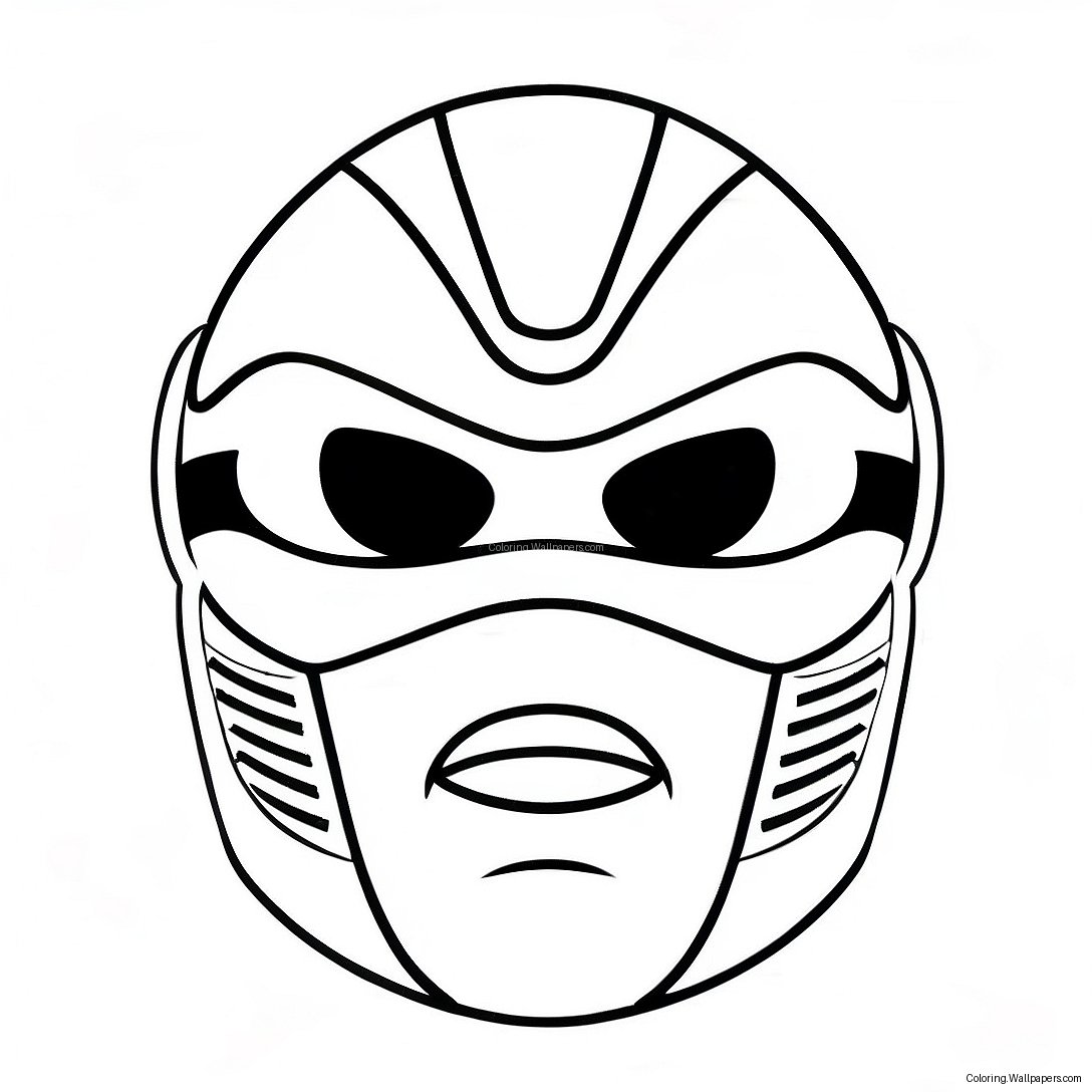 Power Ranger Maske Ausmalbild 49808