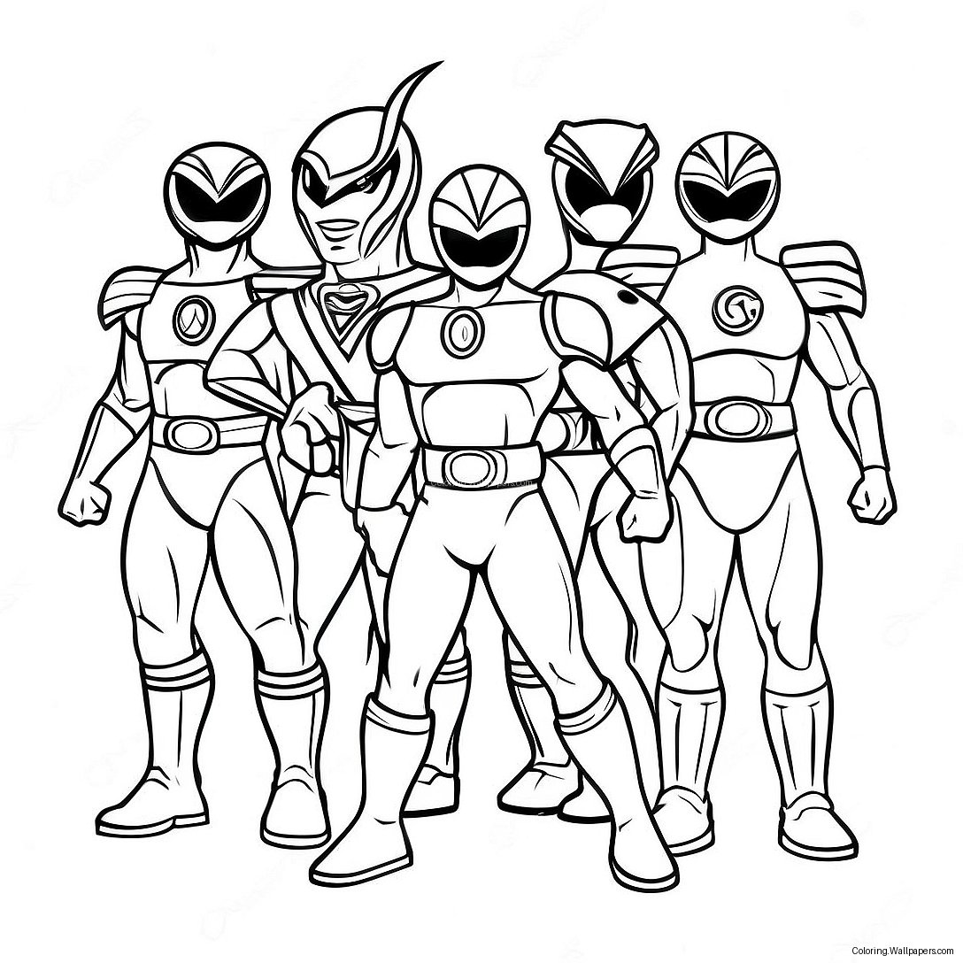 Power Rangers Beast Morphers Coloring Page 48273