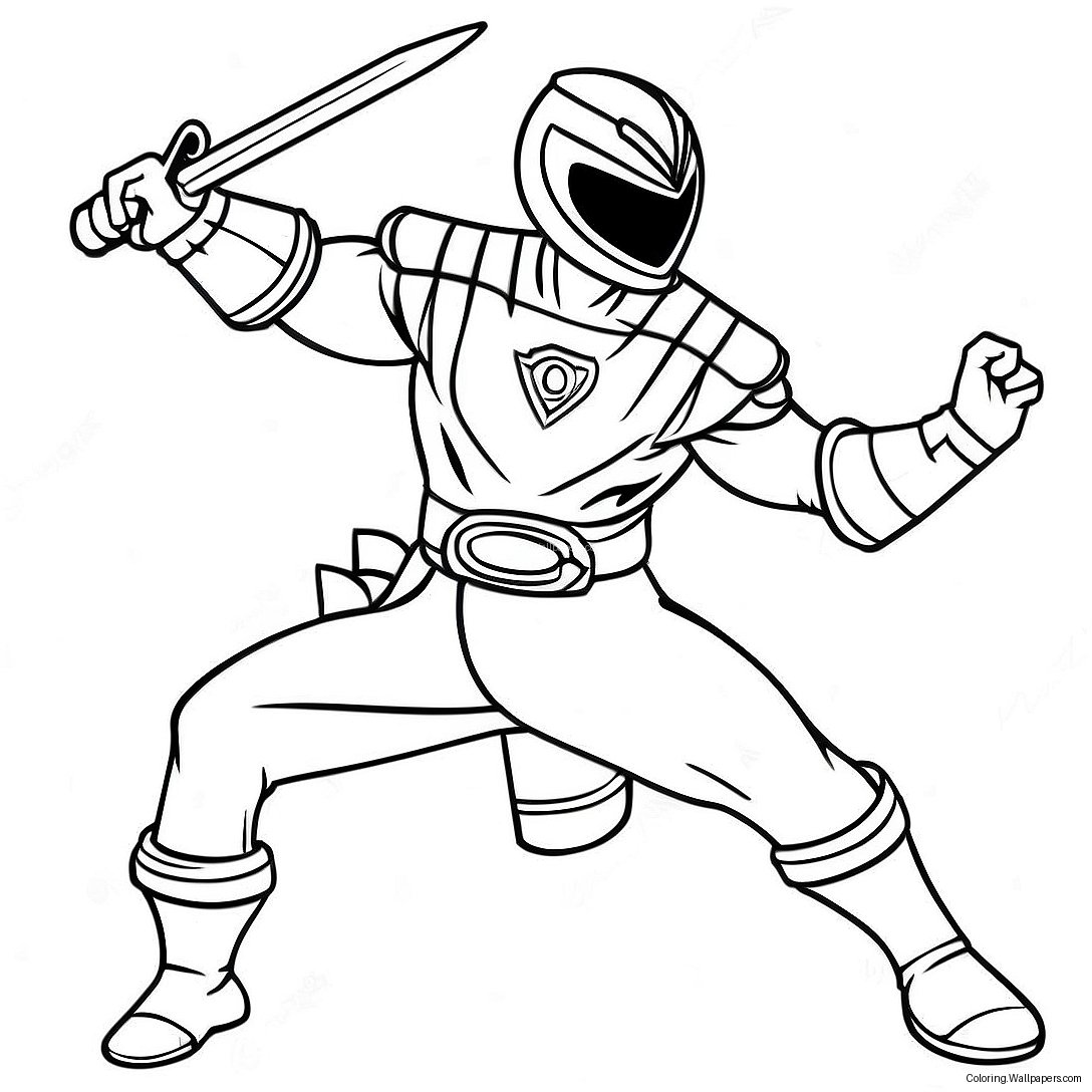 Power Rangers Samurai Coloring Page 40172