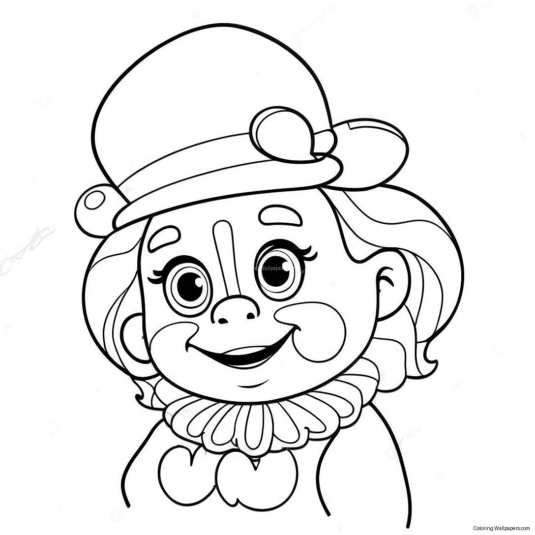 Precious Moments Clown Coloring Page 47422