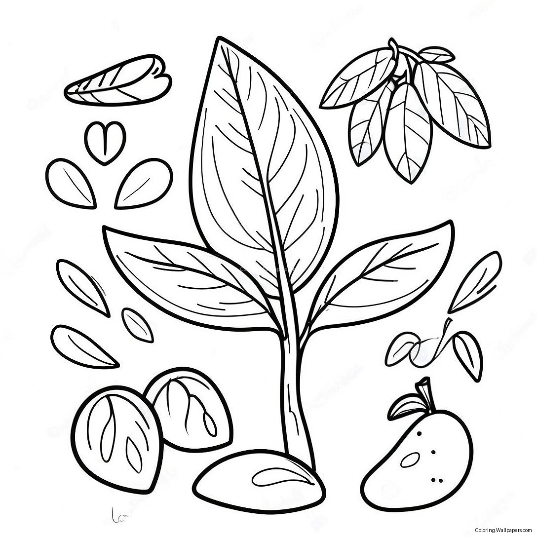 Preschool Seed Coloring Page 55311