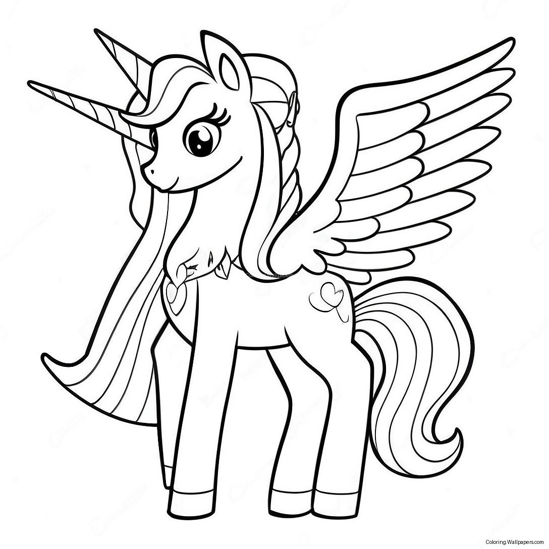 Princess Celestia Coloring Page 6352