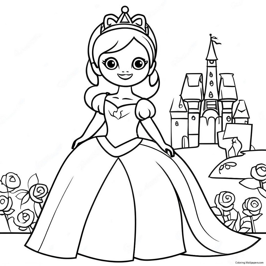 Princess Game Coloring Page 45289