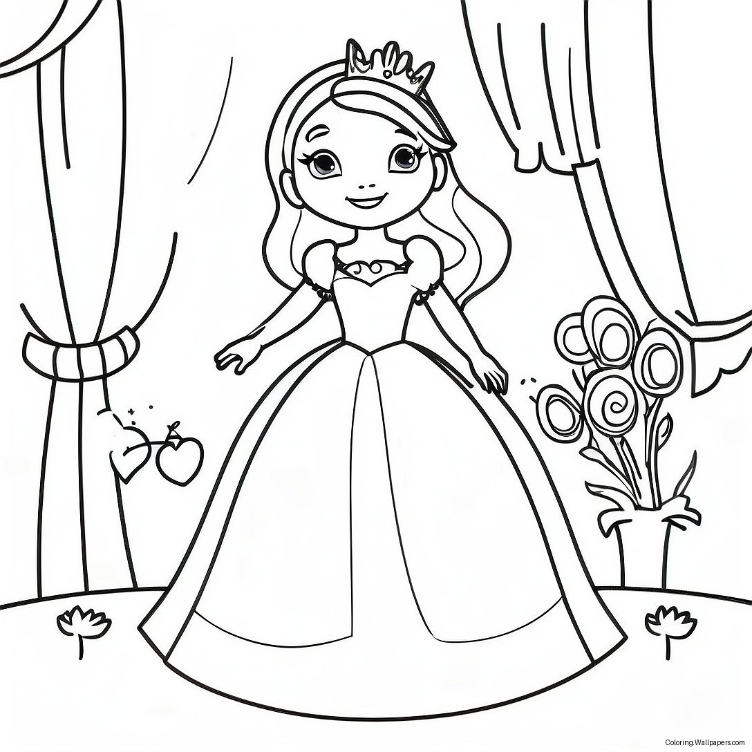 Princess Game Coloring Page 45290