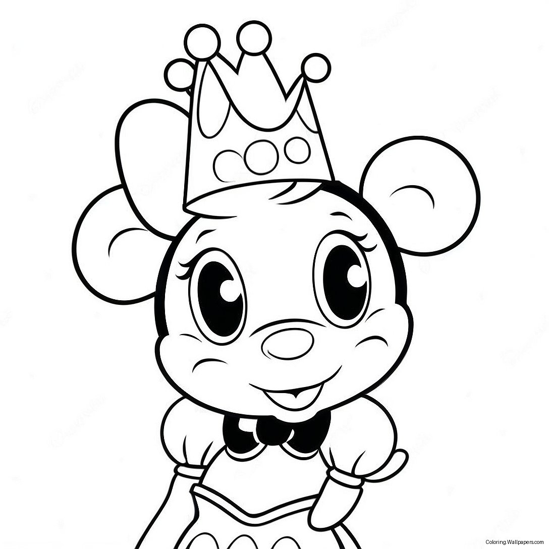 Prinsessan Minnie Mouse Målarbild 44158